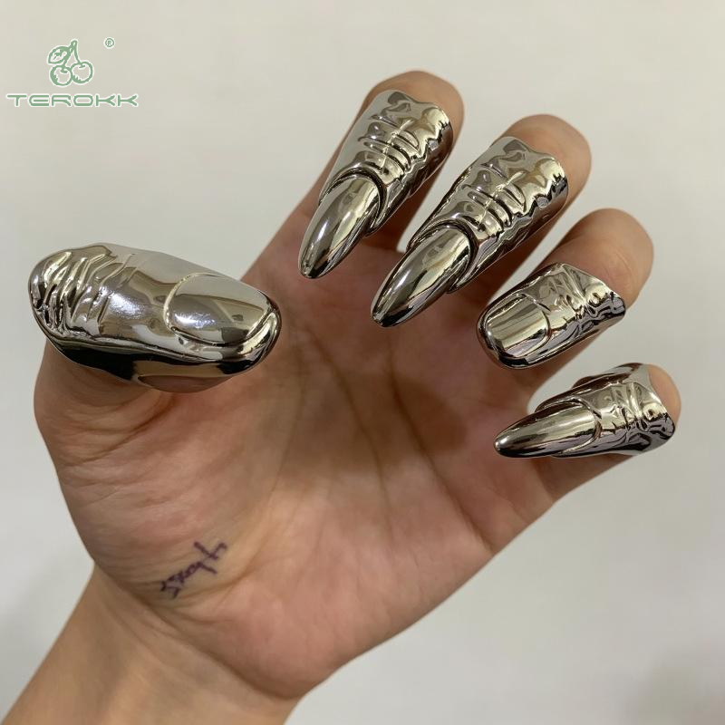 Punk Metallic Claw Nail Rings  - Men Accessories Tips reseña y precio