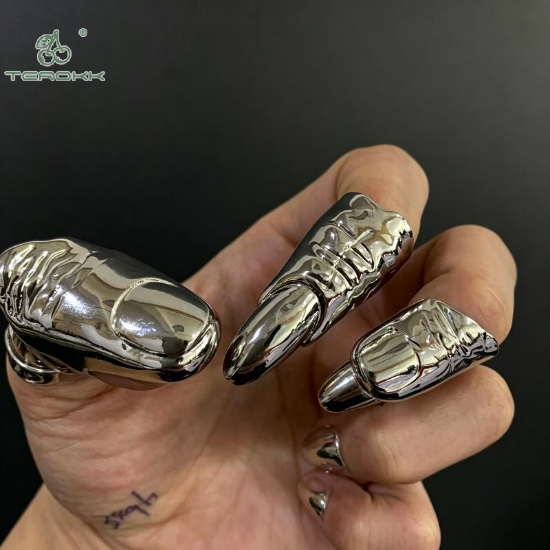 Punk Metallic Claw Nail Rings  - Men Accessories Tips reseña y precio
