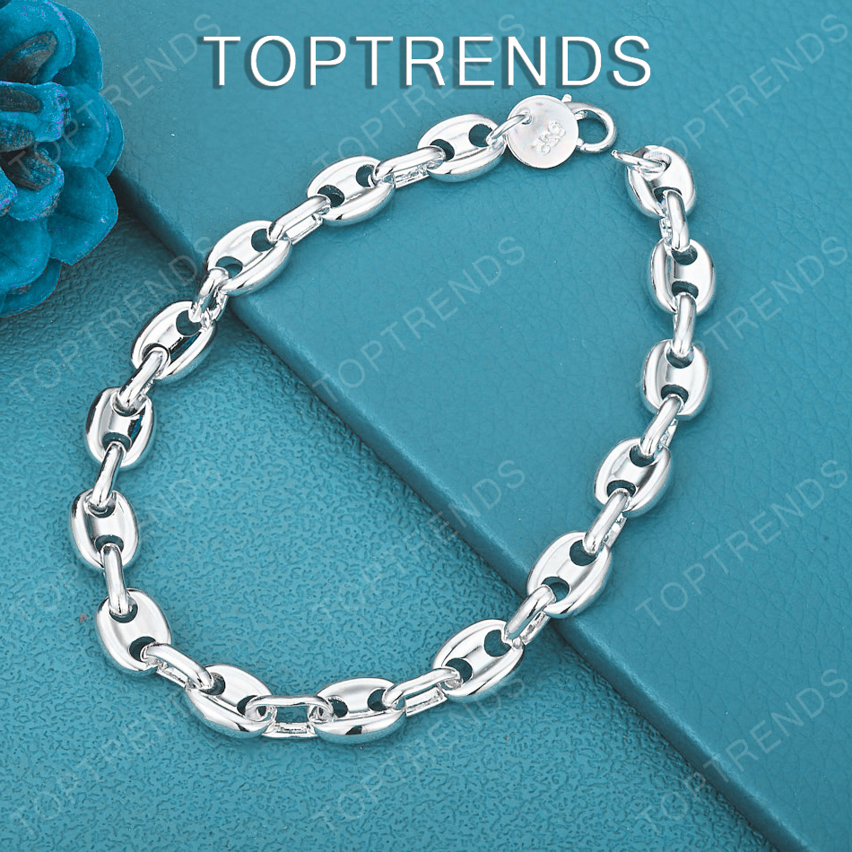 Cute 925 Sterling Silver Pig N - Men Accessories Chain And Bracelet reseña y precio
