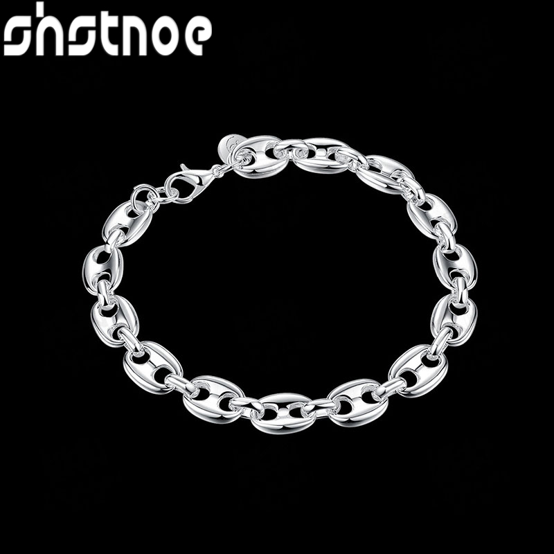 Cute 925 Sterling Silver Pig N - Men Accessories Chain And Bracelet reseña y precio