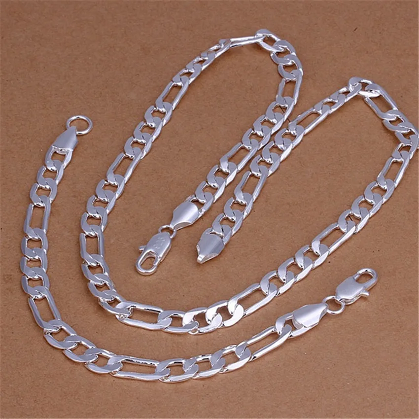 925 sterling Silver classic 8M - Men Accessories Chain And Bracelet reseña y precio