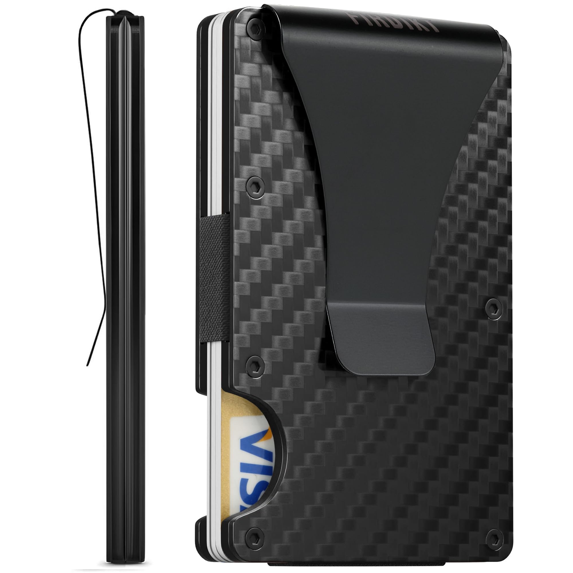 Carbon Fiber Wallet, Metal Mon - Money Clip Slim reseña y precio