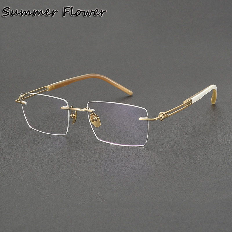 150 mm Rimless Glasses Pure Ti - Men Accessories Tips reseña y precio