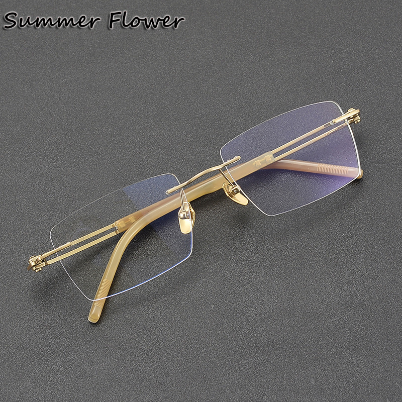 150 mm Rimless Glasses Pure Ti - Men Accessories Tips reseña y precio