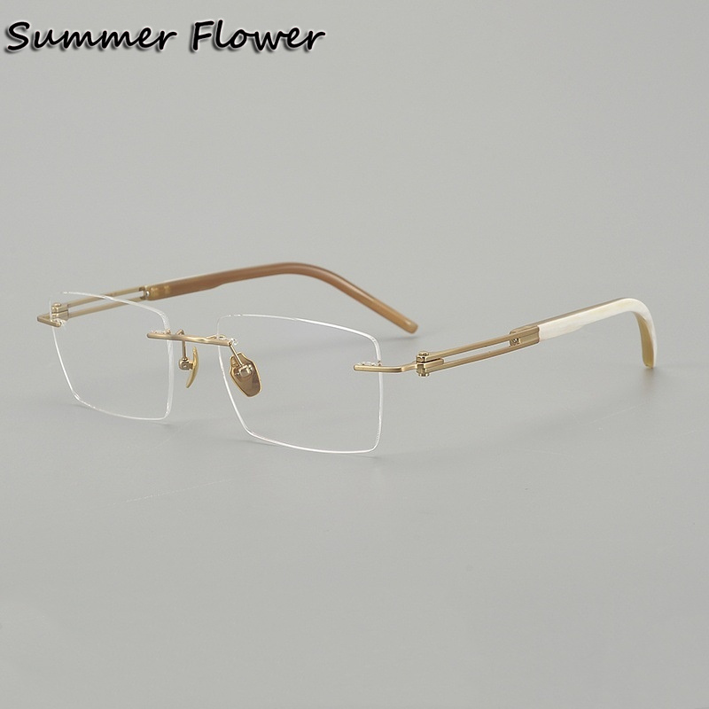150 mm Rimless Glasses Pure Ti - Men Accessories Tips reseña y precio