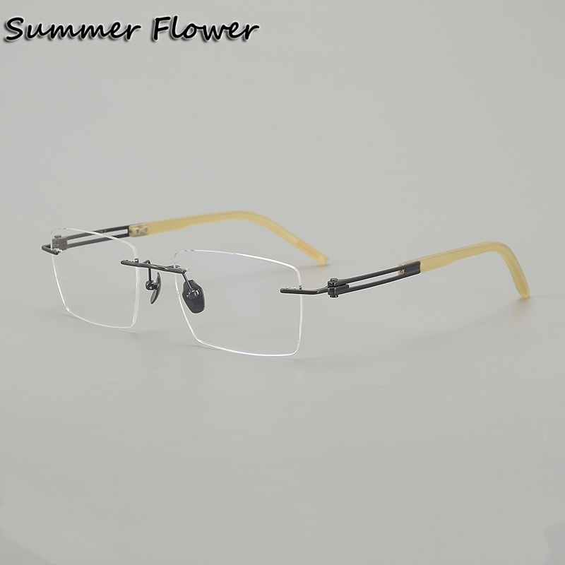 150 mm Rimless Glasses Pure Ti - Men Accessories Tips reseña y precio