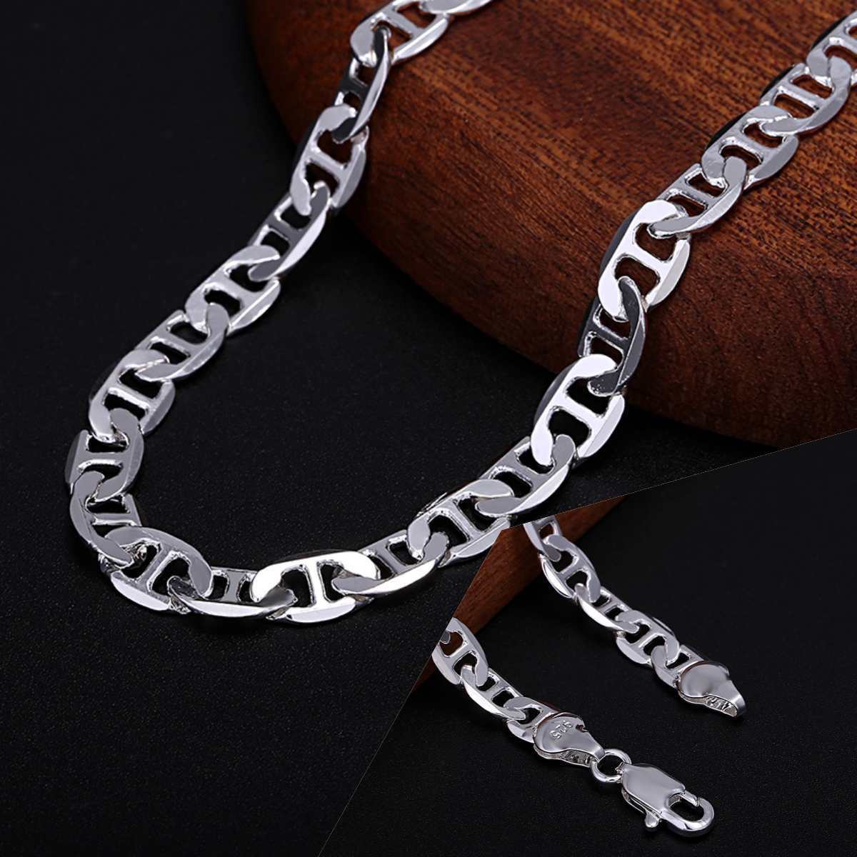 Luxury designer 925 Sterling S - Men Accessories Chain And Bracelet reseña y precio