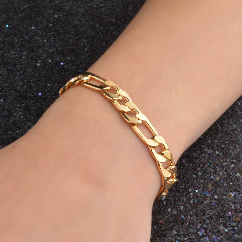 925 sterling Silver 18K gold C - Men Accessories Chain And Bracelet reseña y precio