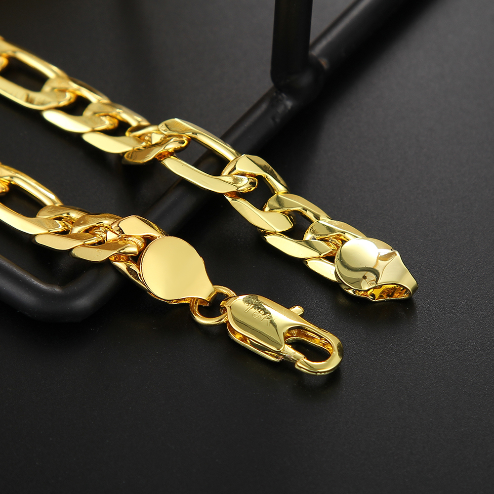 925 sterling Silver 18K gold C - Men Accessories Chain And Bracelet reseña y precio