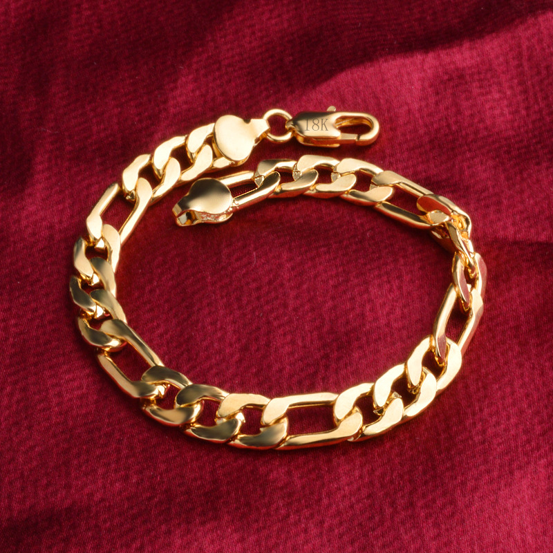 925 sterling Silver 18K gold C - Men Accessories Chain And Bracelet reseña y precio