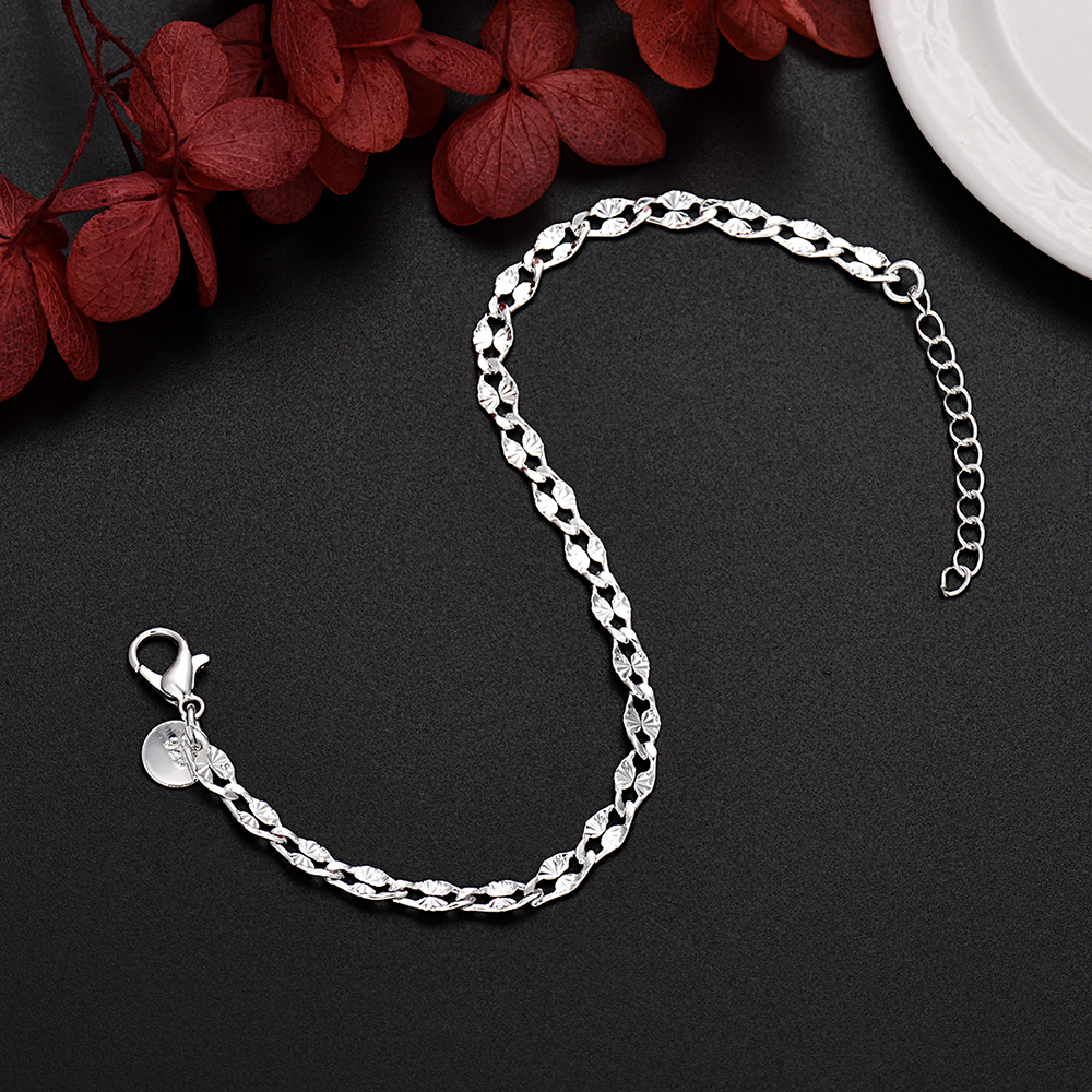 925 Sterling Silver pretty 4MM - Men Accessories Chain And Bracelet reseña y precio
