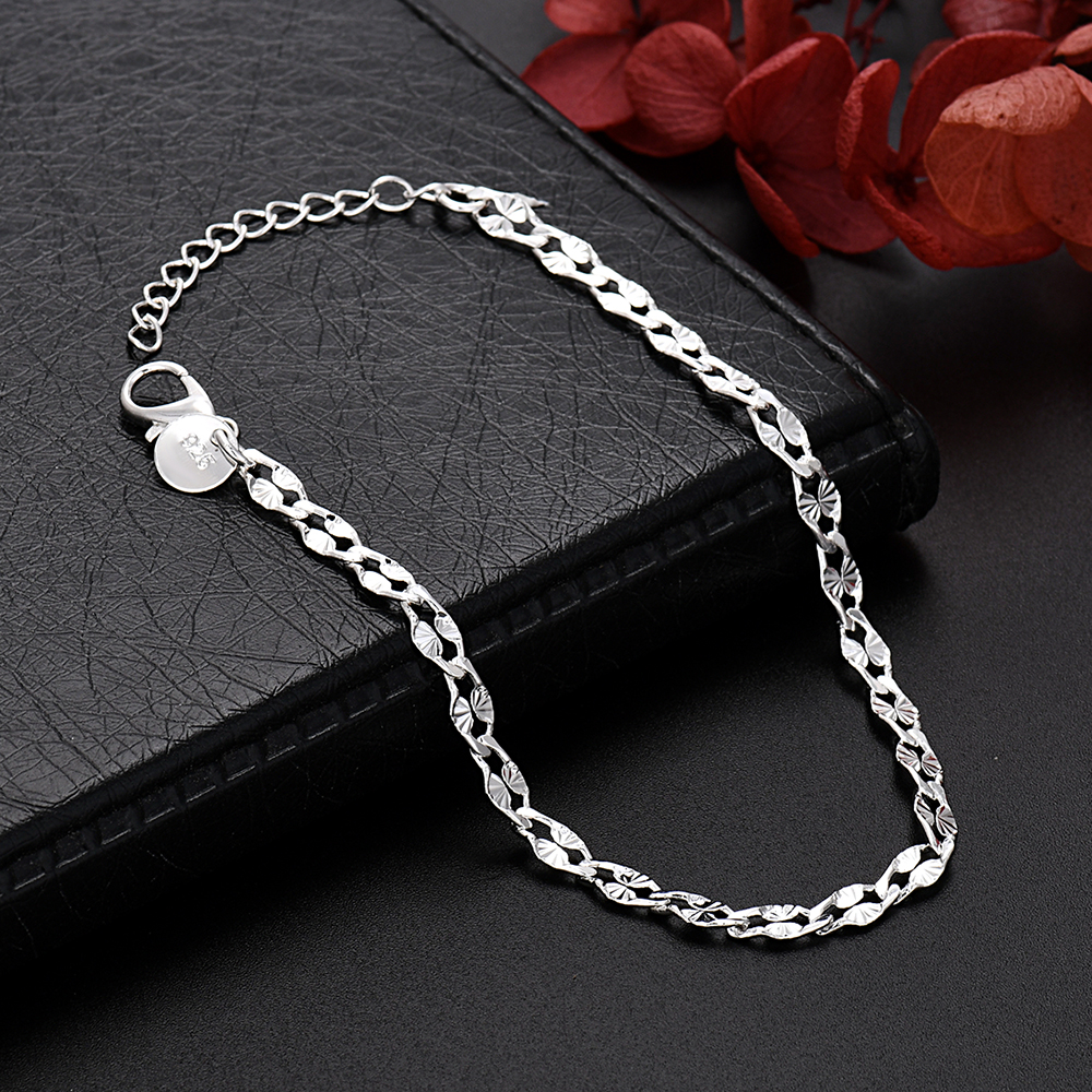 925 Sterling Silver pretty 4MM - Men Accessories Chain And Bracelet reseña y precio
