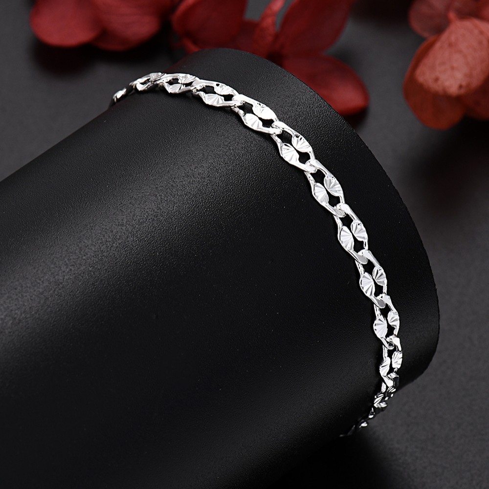 925 Sterling Silver pretty 4MM - Men Accessories Chain And Bracelet reseña y precio