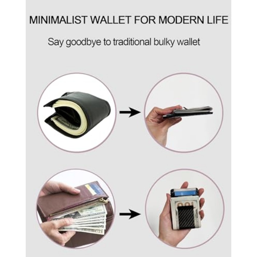 Money Clip for Men Wallet Slim - Money Clip Slim reseña y precio