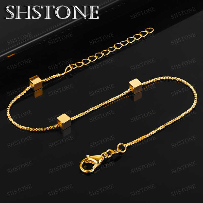 Hot 18k Gold Mesh Chain Square - Men Accessories Chain And Bracelet reseña y precio