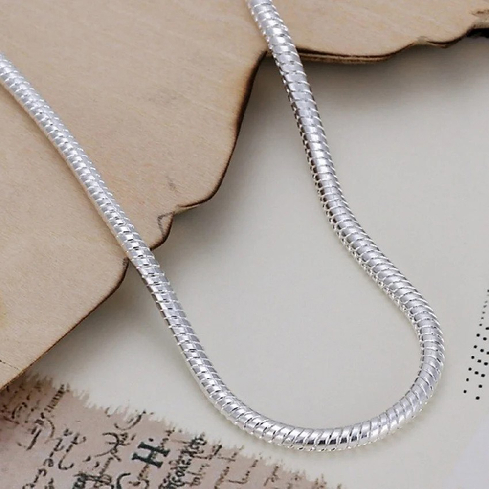 925 Silver 3MM Snake 16-23CM C - Men Accessories Chain And Bracelet reseña y precio