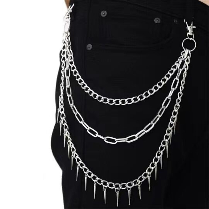 Layer 3 Punk Chain On The Jean - Men Accessories Aesthetic reseña y precio
